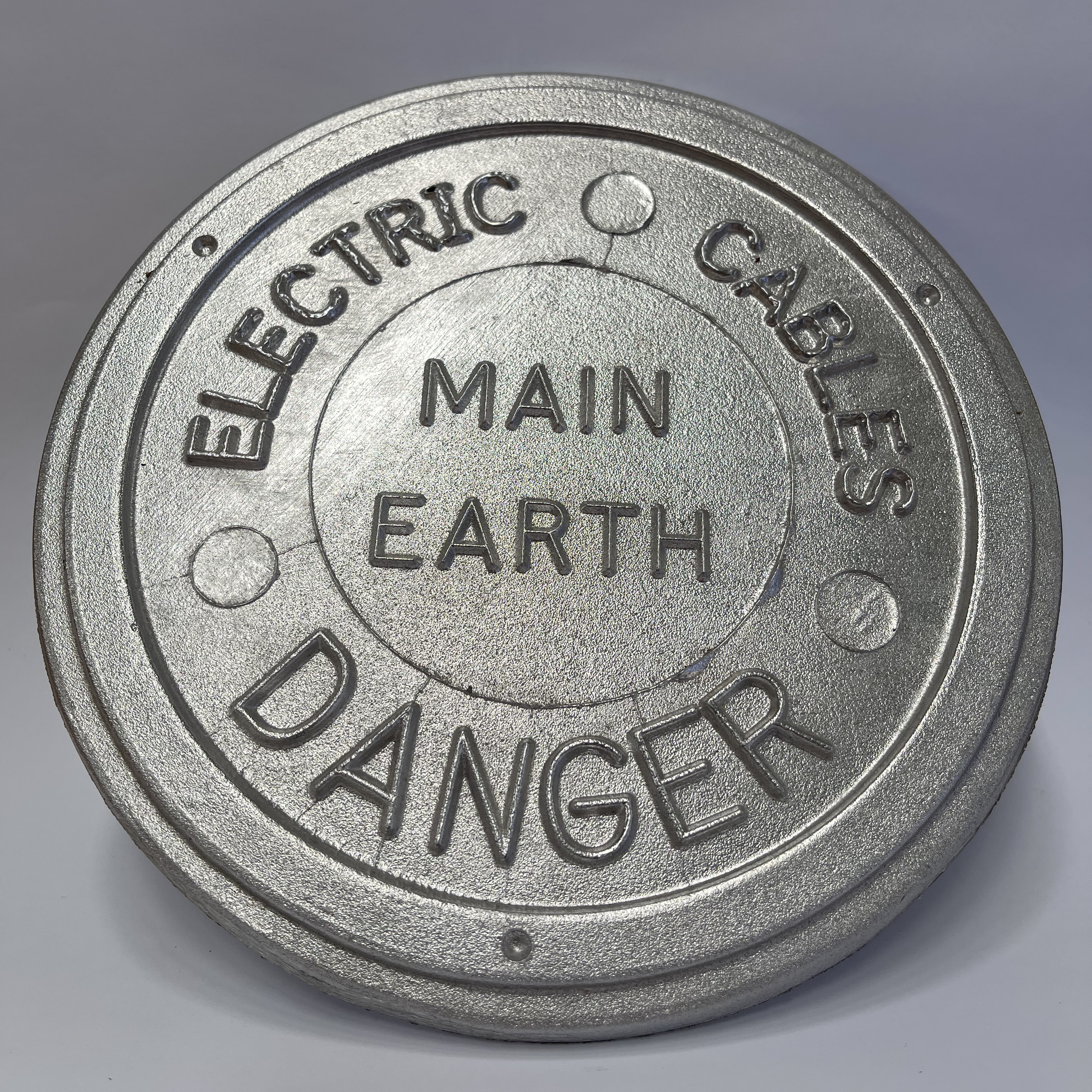 Mains Earth Cable Marker Plate